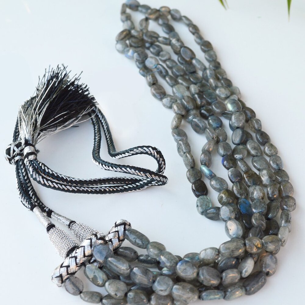 Labradorite Triple Strand Necklace